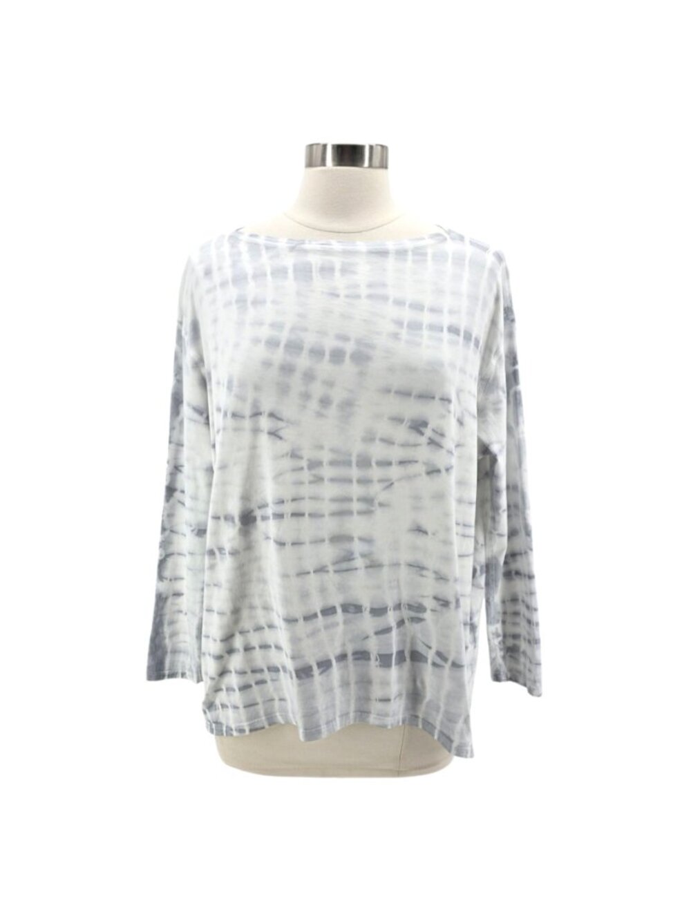 Lululemon Womens 10 Top Back In Action Long Sleeve Shirt Shibori Square White - Picture 7 of 7